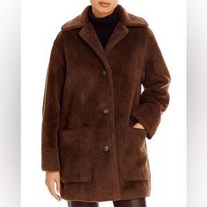 Vince. Faux Fur Coat Jacket NWT 200 bar Brown $695